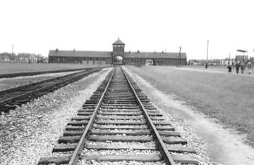 Auschwitz train entrance Auschwitz Train Entrance